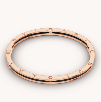 [Together Jewelry]ZERO 1 PINK GOLD WITH BLACK CERAMIC BRACELET