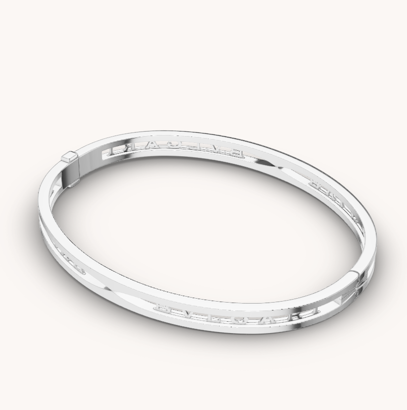 [Together Jewelry]ZERO 1 SPIRAL LOGO SILVER BRACELET
