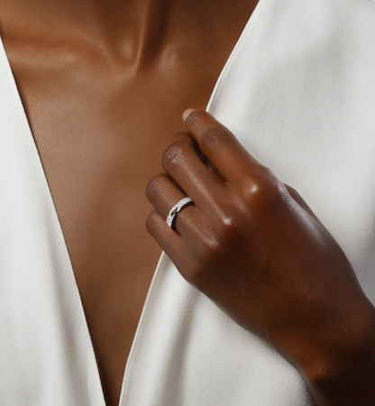 [Together Jewelry]ALLIANCE LIENS VIDENCE PAVED DIAMOND 4MM RING