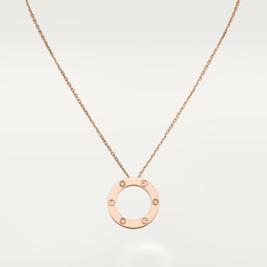 [Together Jewelry]LOVE NECKLACE 16MM 3 DIAMONDS