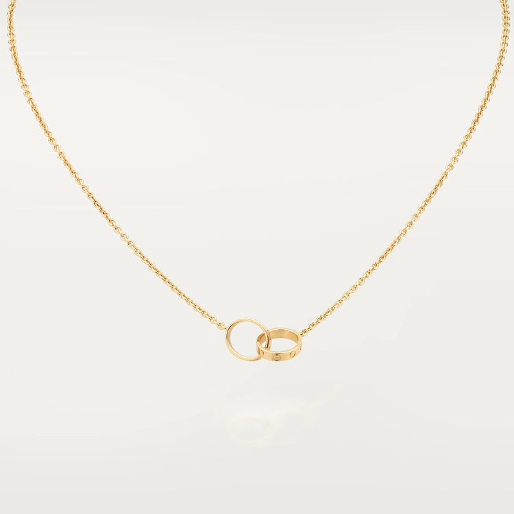 [Together Jewelry]LOVE NECKLACE DOUBLE RING GOLD