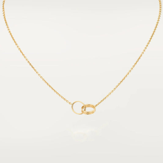 [Together Jewelry]LOVE NECKLACE DOUBLE RING GOLD