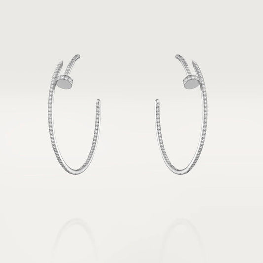 [Together Jewelry]JUSTE EARRINGS FULL DIAMONDS 1.8MM