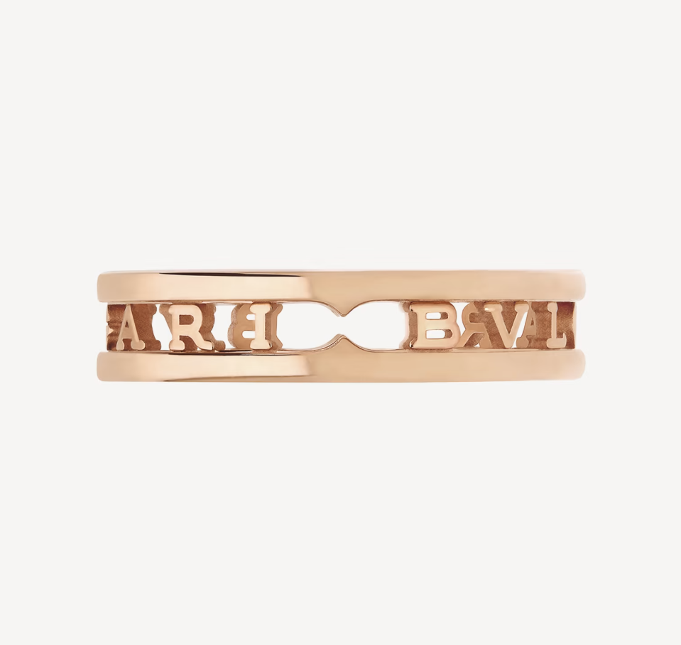 [Together Jewelry]ZERO 1 ONE-BAND WITH OPENWORK LOGO SPIRAL RING