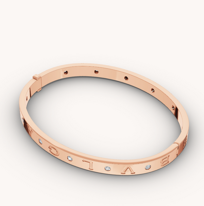[Together Jewelry]ZERO 1 PINK GOLD 12 DIAMONDS BRACELET