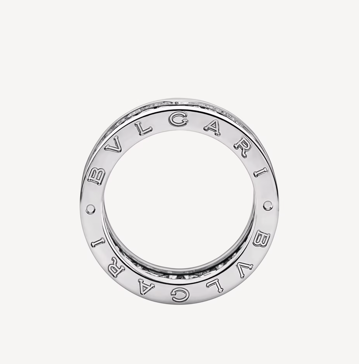 [Together Jewelry]ZERO 1 WITH PAVED DIAMONDS ON THE SPIRAL RING
