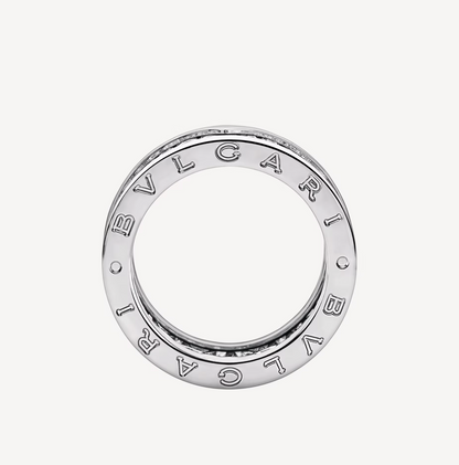 [Together Jewelry]ZERO 1 WITH PAVED DIAMONDS ON THE SPIRAL RING