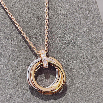 [Together Jewelry]TRINITY NECKLACE GOLD  DIAMONDS