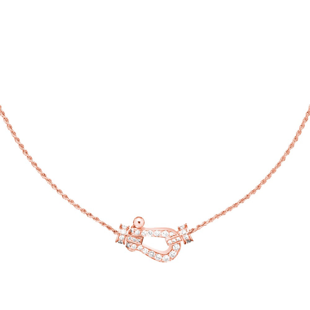 [Together Jewelry]FORCE 10 PINK GOLD DIAMOND NECKLACE
