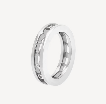 [Together Jewelry]ZERO 1 ONE-BAND WITH OPENWORK LOGO SPIRAL RING