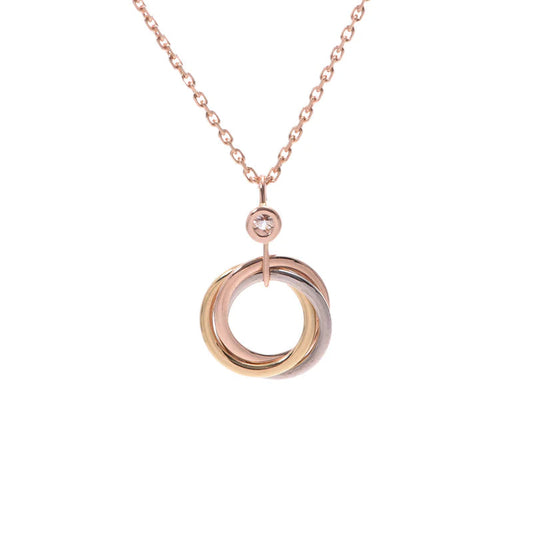 [Together Jewelry]TRINITY SILVER GOLD PINK GOLD NECKLACE