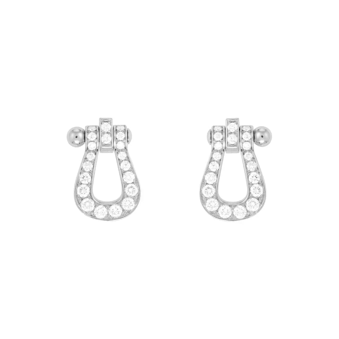 [Together Jewelry]FORCE 10 FULL DIAMOND STUD EARRINGS MINI MODEL
