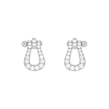 [Together Jewelry]FORCE 10 FULL DIAMOND STUD EARRINGS MINI MODEL