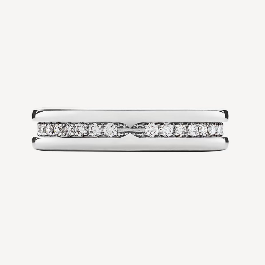 [Together Jewelry]ZERO 1 ONE-BAND PAVED DIAMONDS ON THE SPIRAL RING