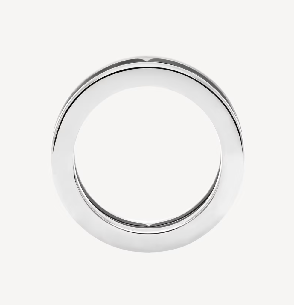 [Together Jewelry]ZERO 1 ONE-BAND WITH OPENWORK LOGO SPIRAL RING