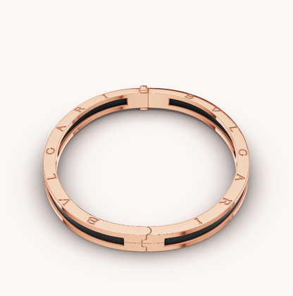 [Together Jewelry]ZERO 1 PINK GOLD WITH BLACK CERAMIC BRACELET