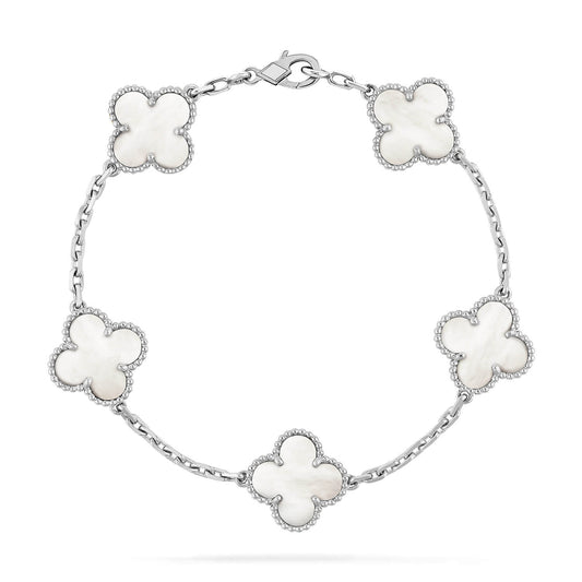[Together]CLOVER SILVER MOP 5 MOTIF BRACELET