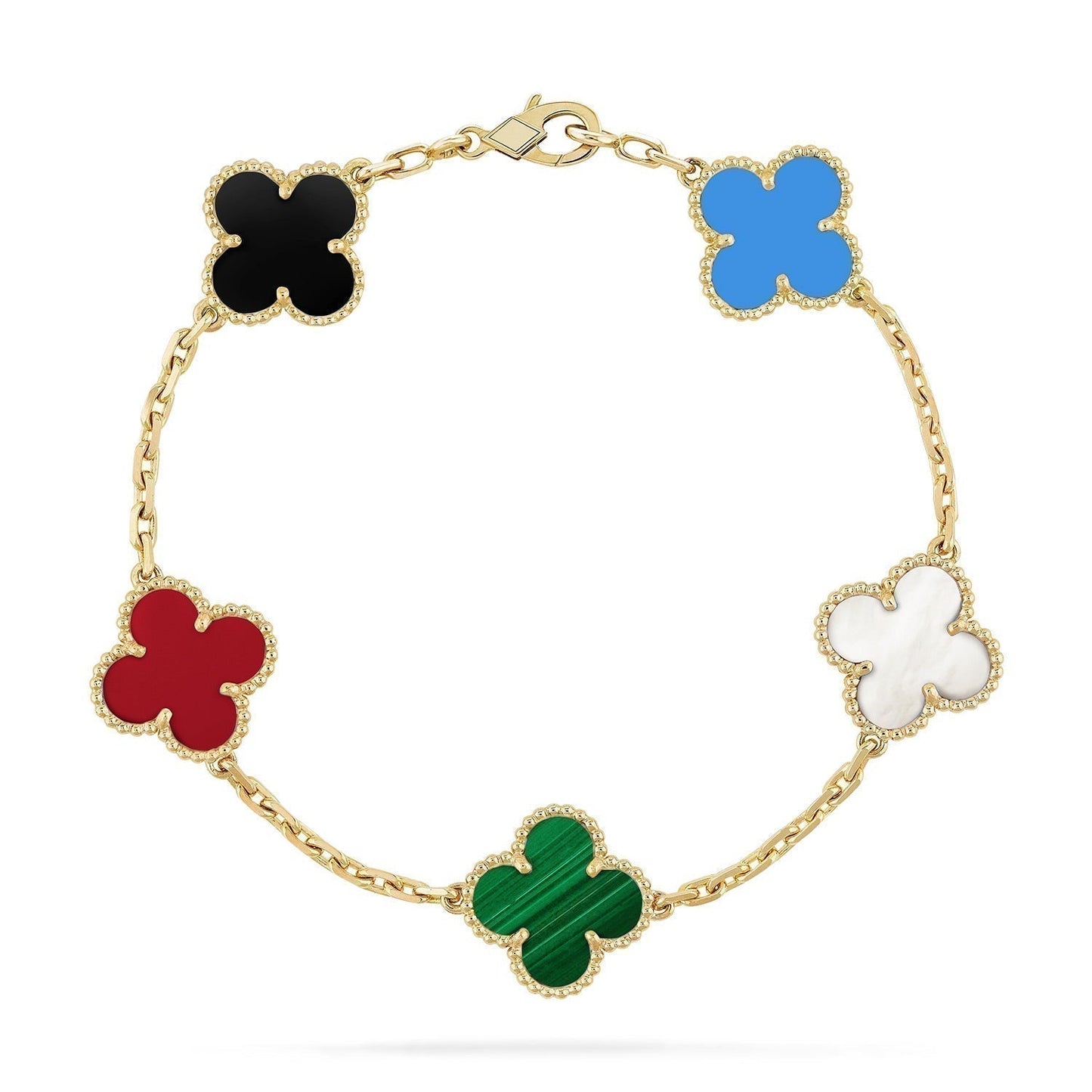 [Together]CLOVER 5 MOTIFS MULTICOLOR  BRACELET