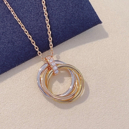 [Together Jewelry]TRINITY NECKLACE GOLD  DIAMONDS