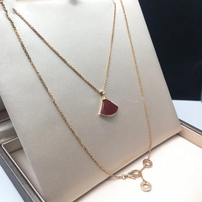 [Together Jewelry]DREAM NECKLACE CARNELIAN 1 DIAMOND