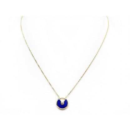 [Together Jewelry]AMULETTE ROSE GOLD AGATE NECKLACE