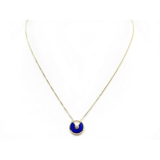 [Together Jewelry]AMULETTE ROSE GOLD AGATE NECKLACE