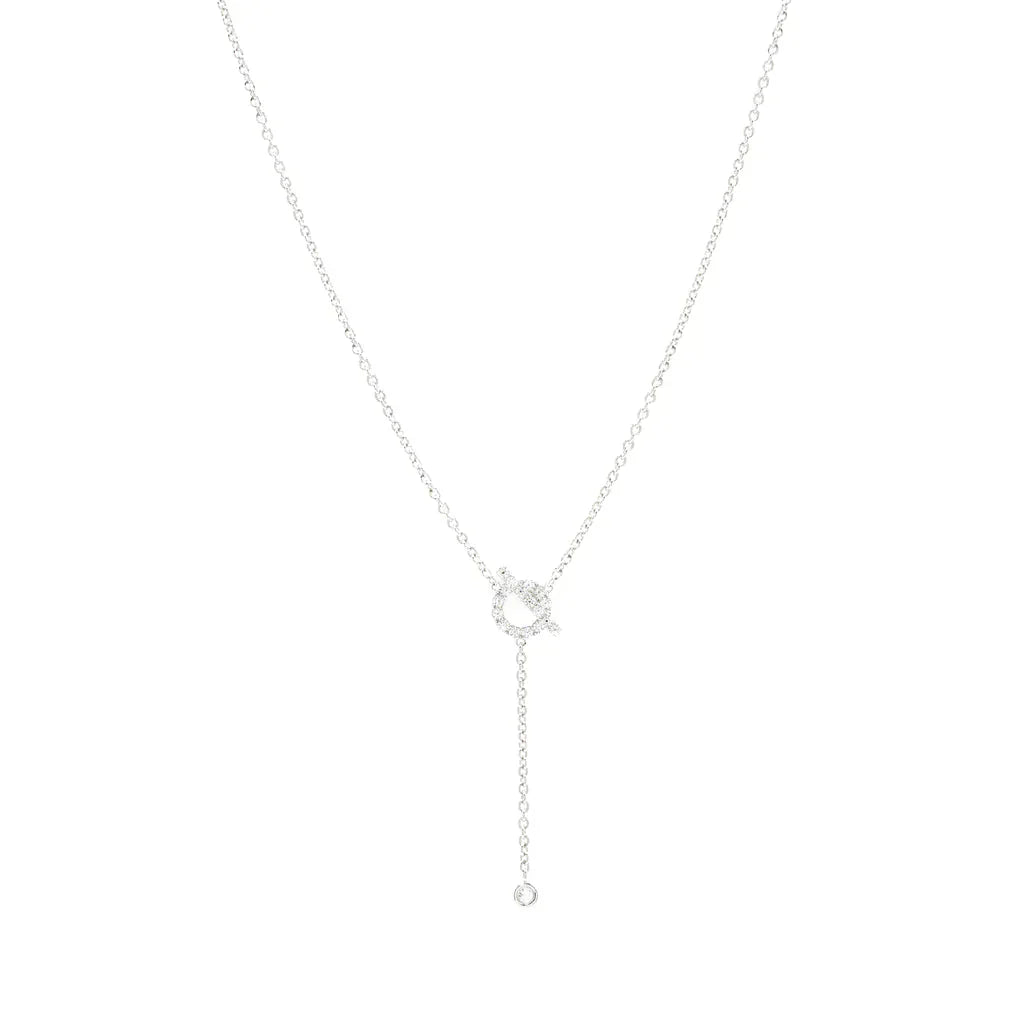 [Together Jewelry]FINESSE SILVER DIAMOND NECKLACE