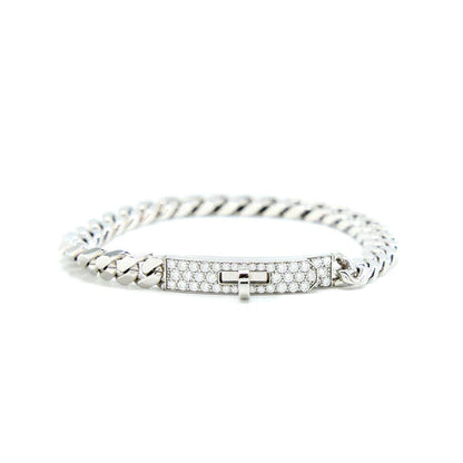 [Together Jewelry]KELLY CHAIN SILVER DIAMOND BRACELET