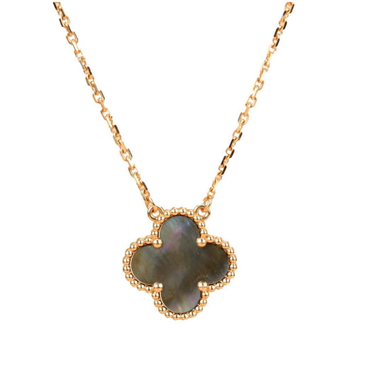 [Together]CLOVER 15MM  GRAY MOTHER OF PEARL NECKLACE