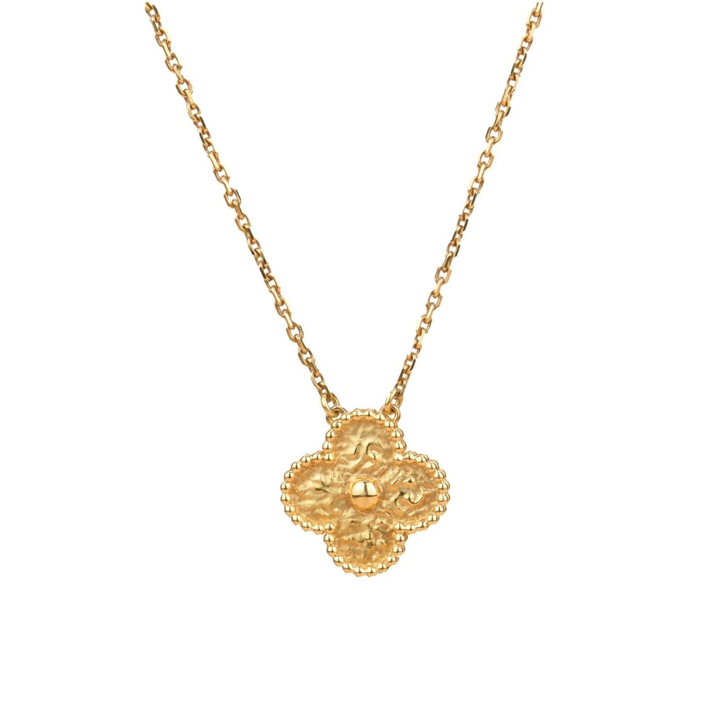 [Together]CLOVER 15MM  BRONZING NECKLACE