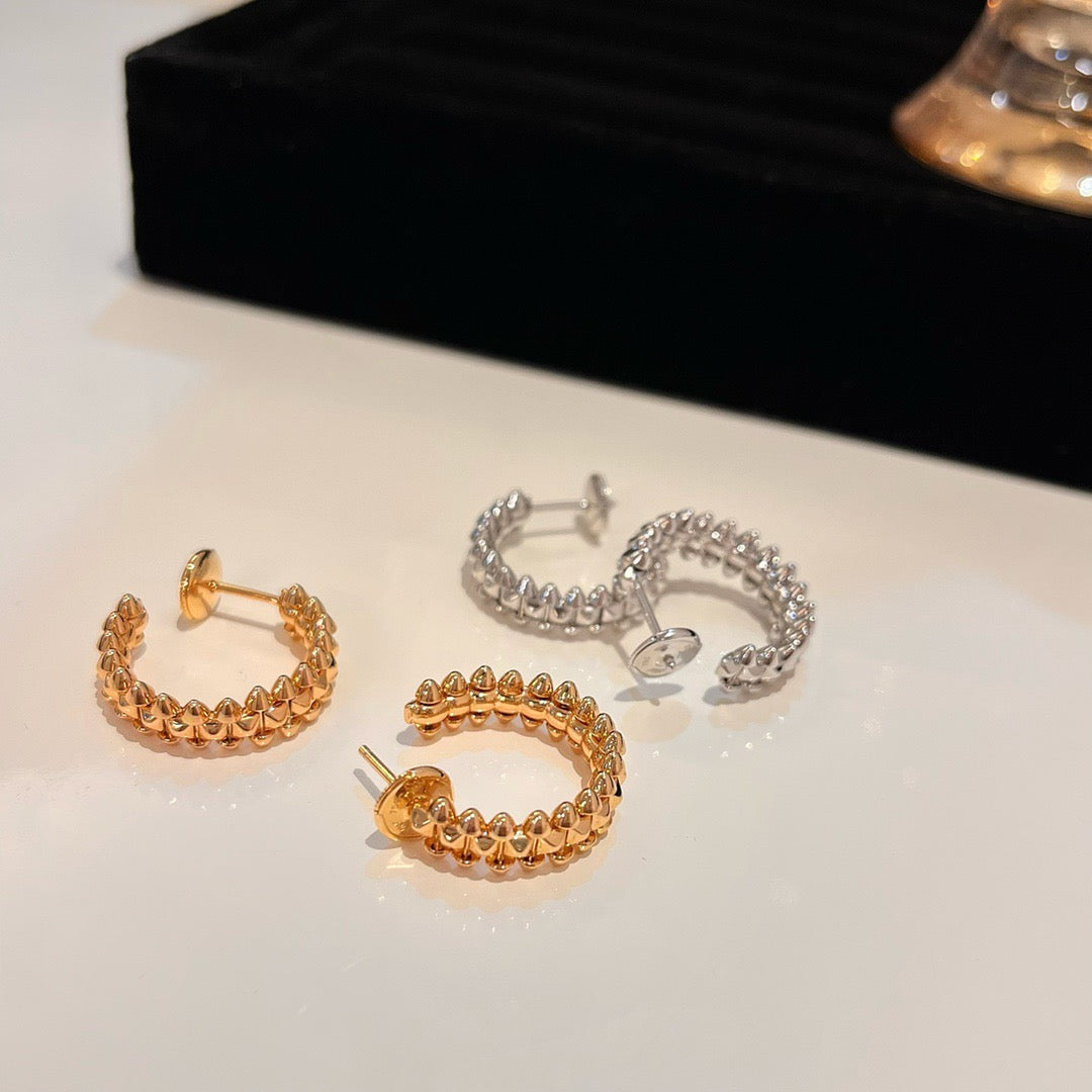 [Together Jewelry]CLASH SMALL HOOP EARRINGS