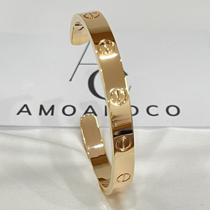 [Together Jewelry]LOVE BRACELET 6.1MM OPEN CUFF