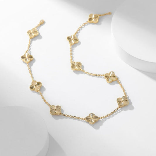 [Together]CLOVER 10 MOTIFS LASER NECKLACE