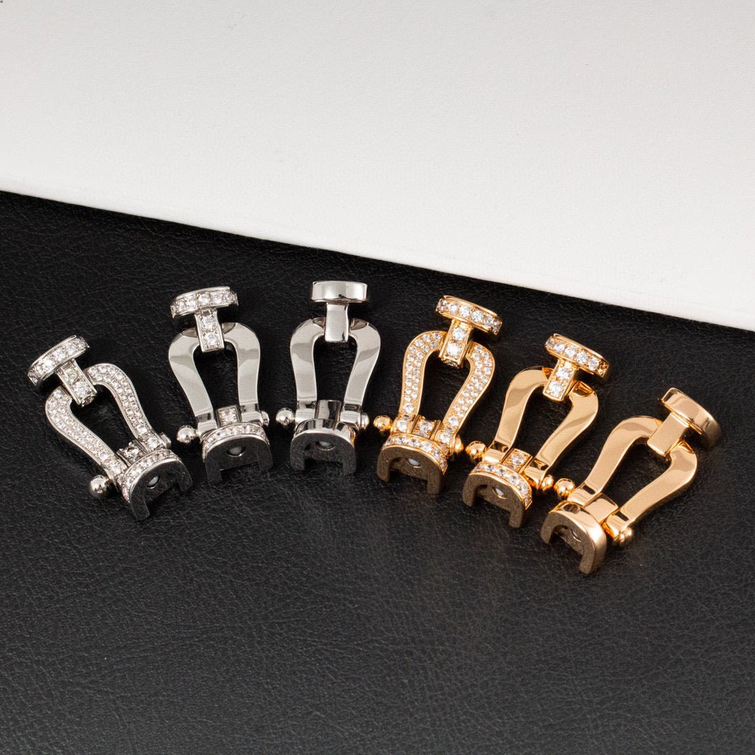 [Together Jewelry]FORCE LARGE HORSESHOE HALF DIAMOND BRACELET ROSE GOLD