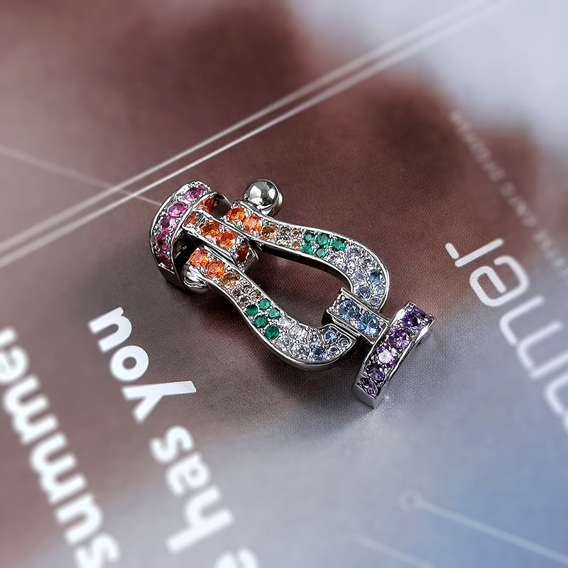 [Together Jewelry]FORCE LARGE HORSESHOE CLASP  METAL BRACELET