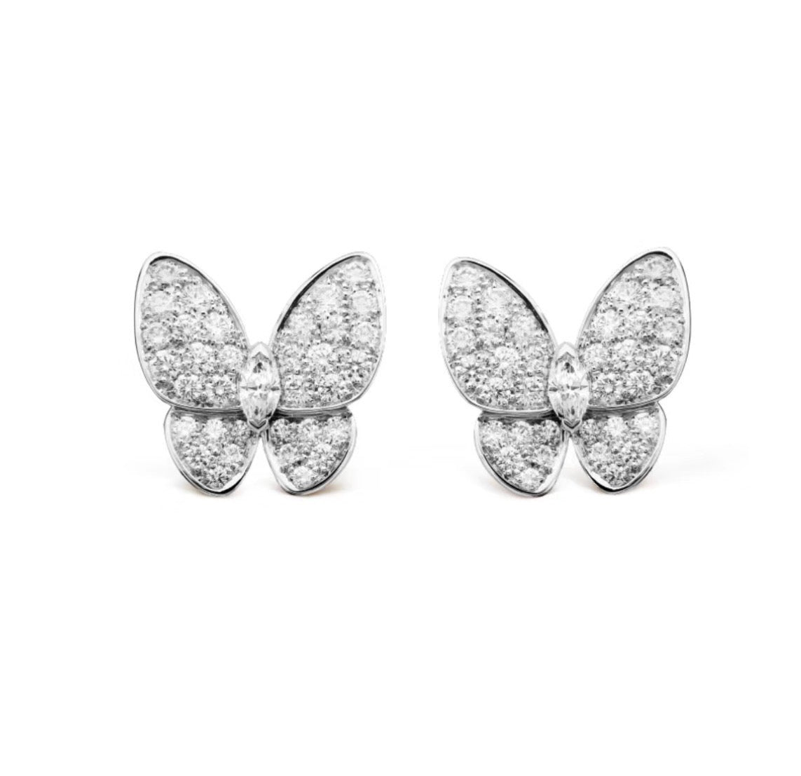[Together]BUTTERFLY ALL DIAMOND EARRINGS