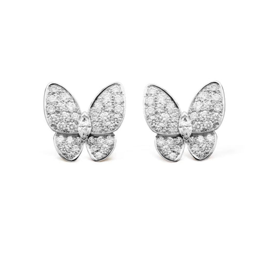 [Together]BUTTERFLY ALL DIAMOND EARRINGS