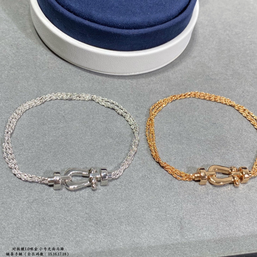 [Together Jewelry]FORCE SMALL HORSESHOE  DIAMOND CHAIN ROPE BRACELET