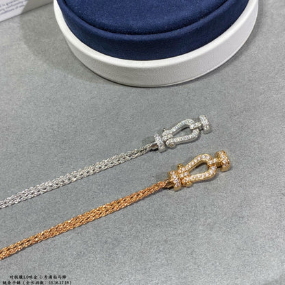 [Together Jewelry]FORCE SMALL HORSESHOE  DIAMOND CHAIN ROPE BRACELET