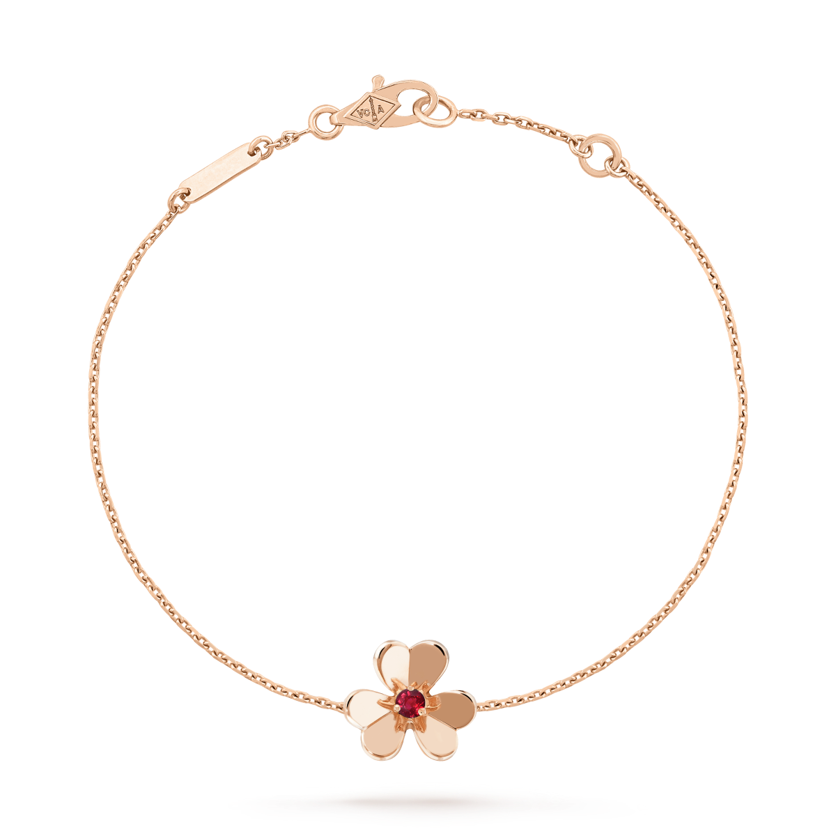 [Together]FRIVOLE GOLD FLOWER PINK MALACHITE BRACELET