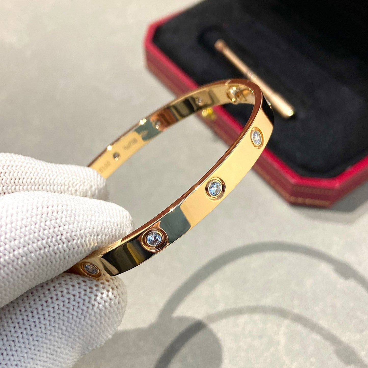 [Together Jewelry]LOVE BRACELET 6.1MM 10 DIAMONDS