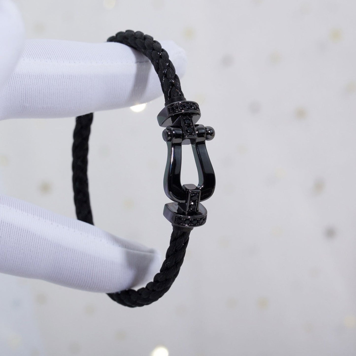 [Together Jewelry]FORCE LARGE SERIES HORSESHOE BLACK SAMURAI BRACELET