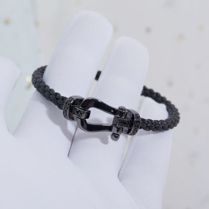 [Together Jewelry]FORCE LARGE SERIES HORSESHOE BLACK SAMURAI BRACELET
