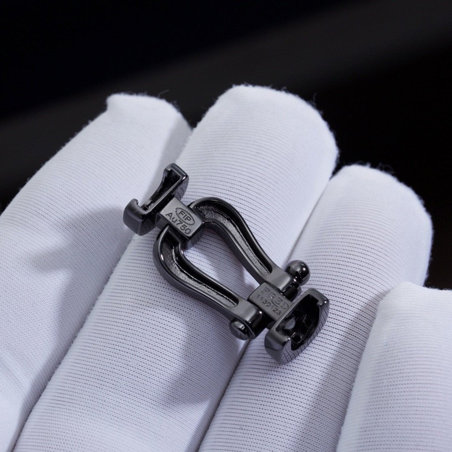 [Together Jewelry]FORCE LARGE SERIES HORSESHOE BLACK SAMURAI BRACELET