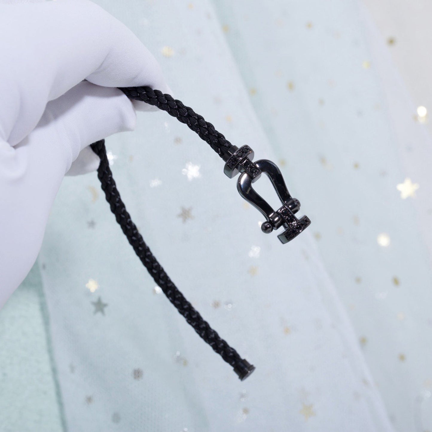 [Together Jewelry]FORCE LARGE SERIES HORSESHOE BLACK SAMURAI BRACELET