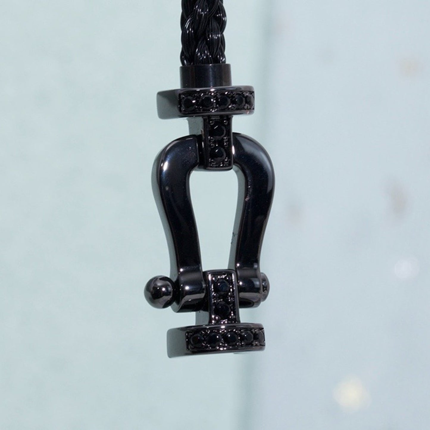 [Together Jewelry]FORCE LARGE SERIES HORSESHOE BLACK SAMURAI BRACELET