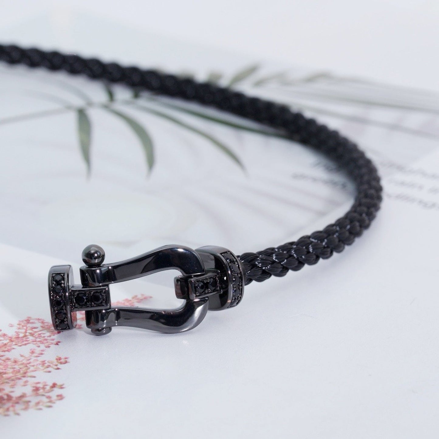 [Together Jewelry]FORCE LARGE SERIES HORSESHOE BLACK SAMURAI BRACELET