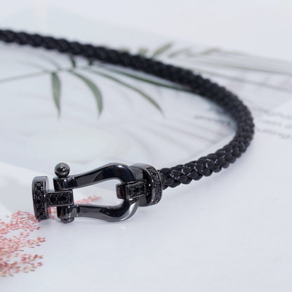 [Together Jewelry]FORCE LARGE SERIES HORSESHOE BLACK SAMURAI BRACELET