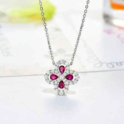 [Together Jewelry]LOOP NECKLACE FULL MOTIF DIAMOND 16MM MULTIPLE COLORS