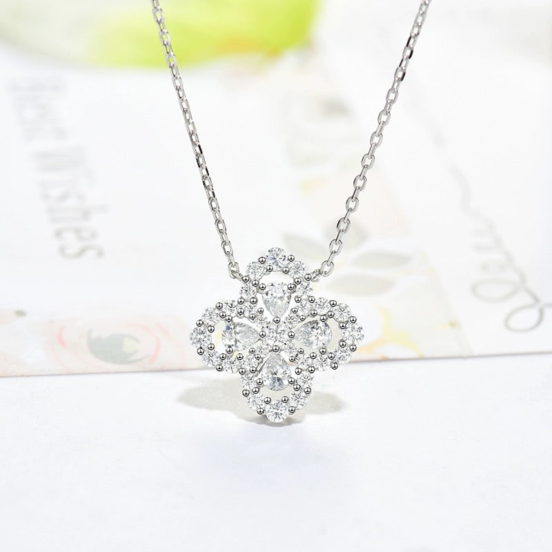 [Together Jewelry]LOOP NECKLACE FULL MOTIF DIAMOND 16MM MULTIPLE COLORS